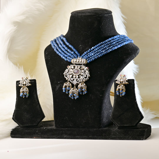 Harmonious Pearl Kundan Necklace Set