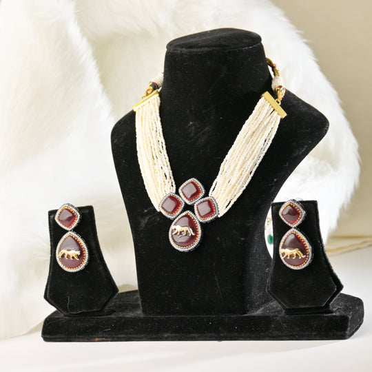 Azurine Handcrafted Necklace Set