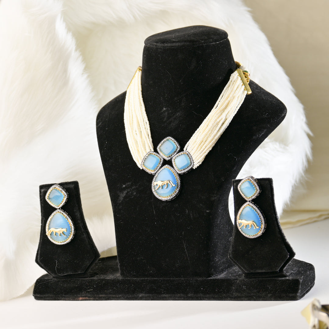 Azurine Handcrafted Necklace Set