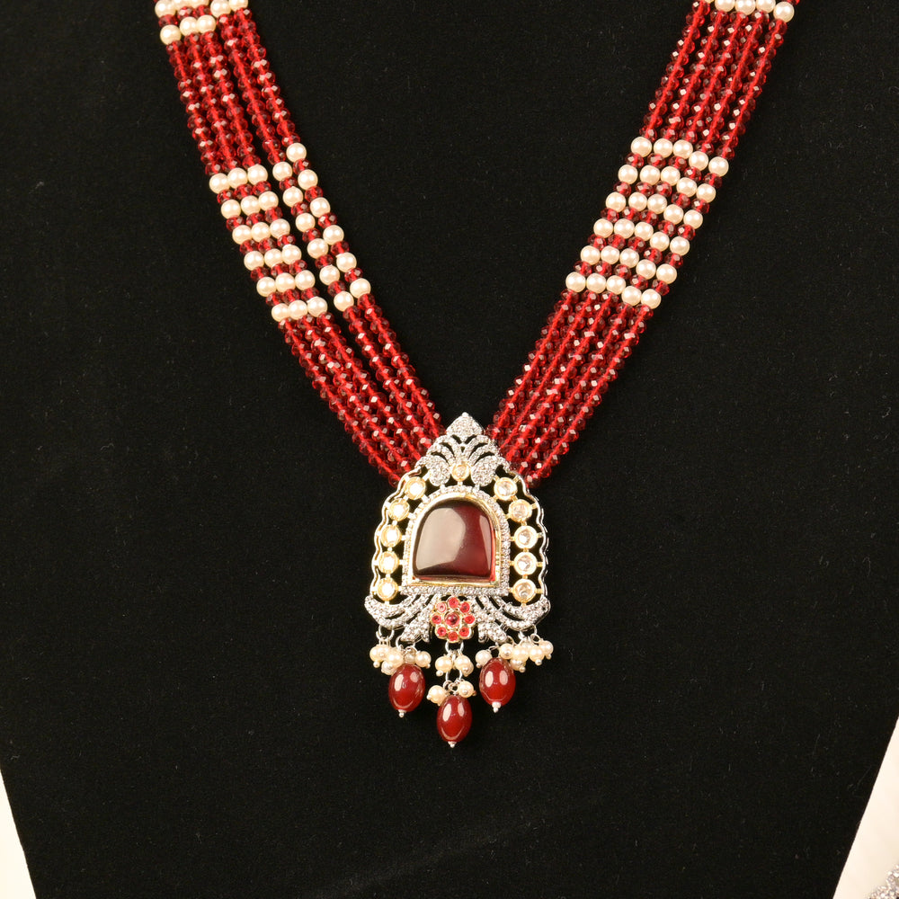 Red Rani Necklace Set