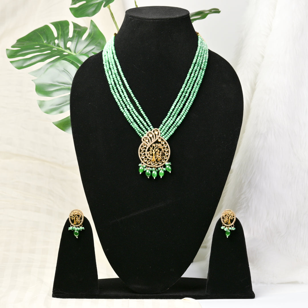 Peacock Delight Necklace Set