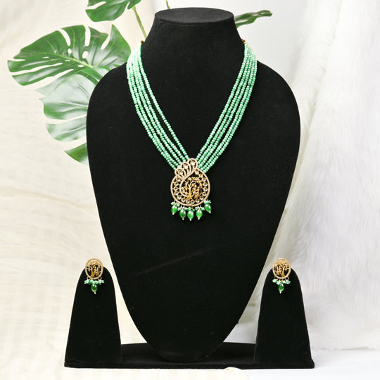 Peacock Delight Necklace Set