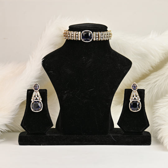 Emerald Choker Necklace Set