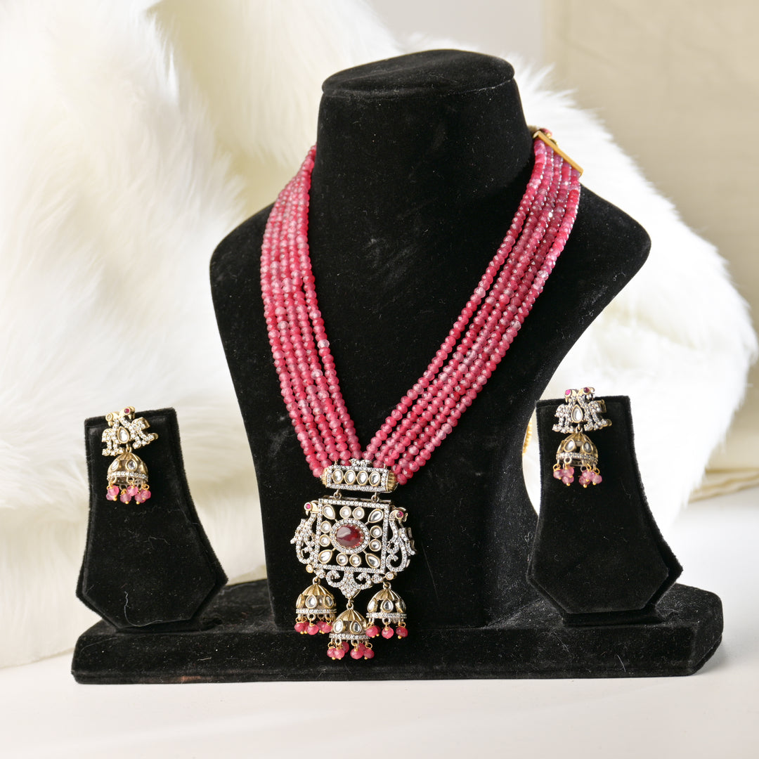 Harmonious Pearl Kundan Necklace Set