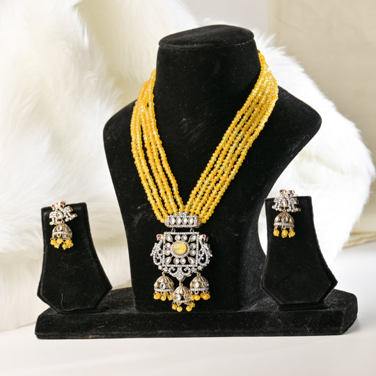 Harmonious Pearl Kundan Necklace Set
