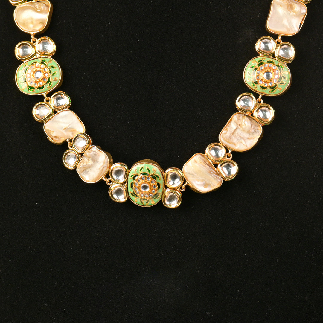 Graceful Pearl Droplet Necklace Set