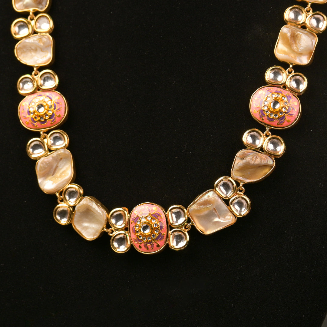Graceful Pearl Droplet Necklace Set