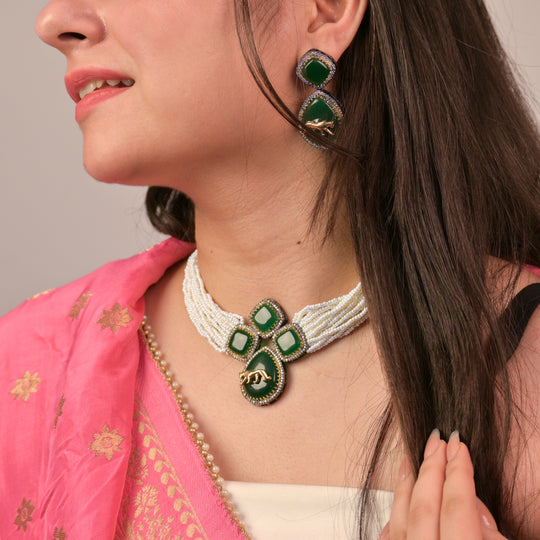 Azurine Handcrafted Necklace Set