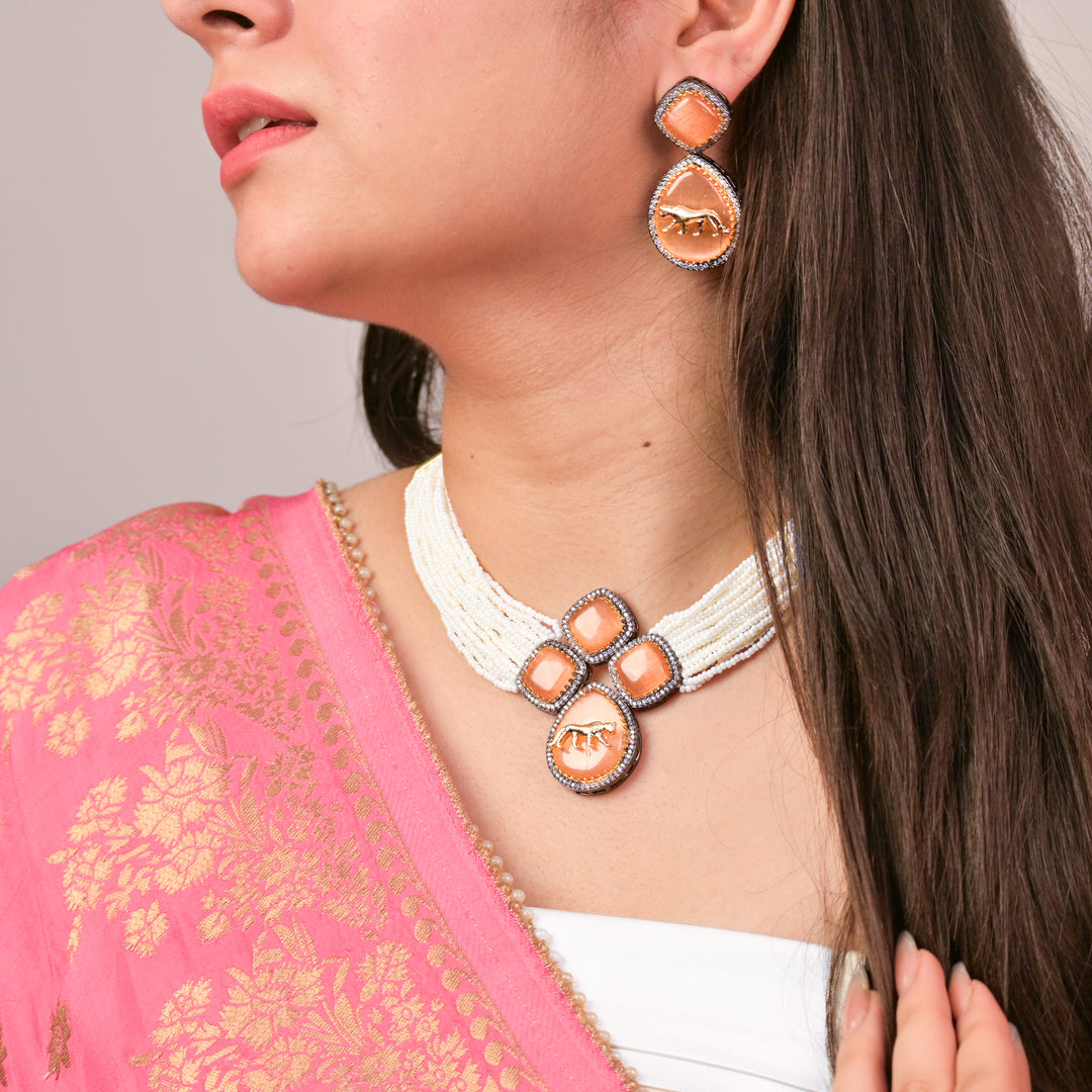 Azurine Handcrafted Necklace Set