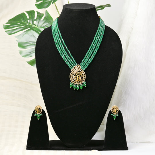 Peacock Delight Necklace Set