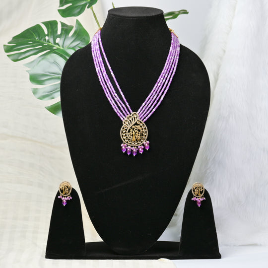 Peacock Delight Necklace Set