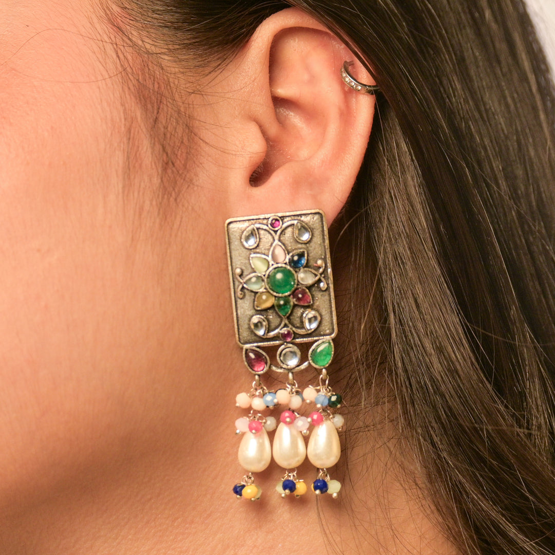 Premiun Impon Necklace Set With Mathapatti