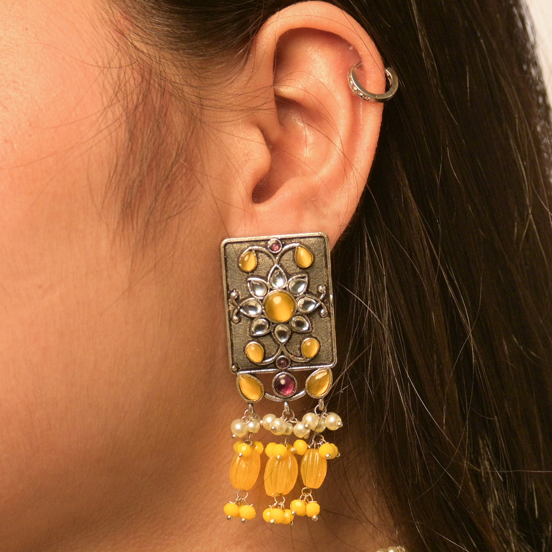 Premiun Impon Necklace Set With Mathapatti