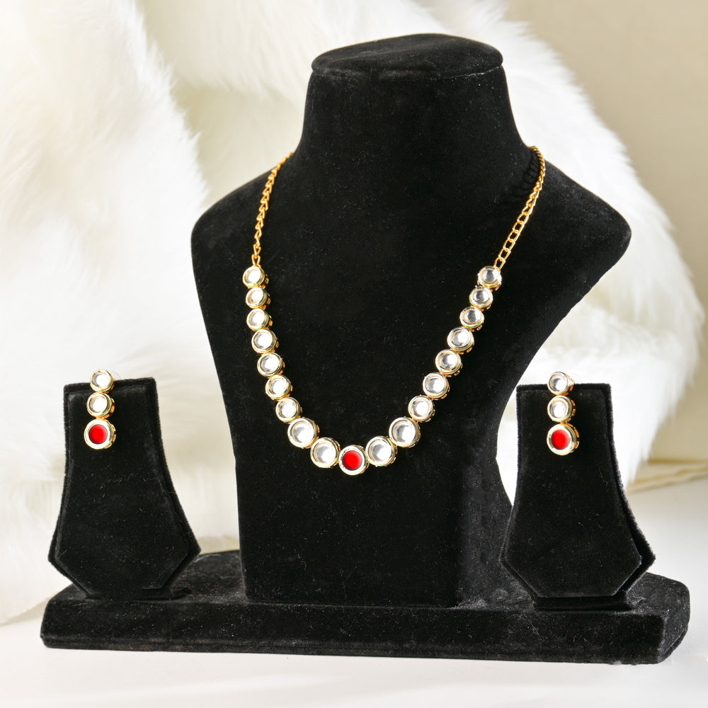 Rhodium Necklace Set